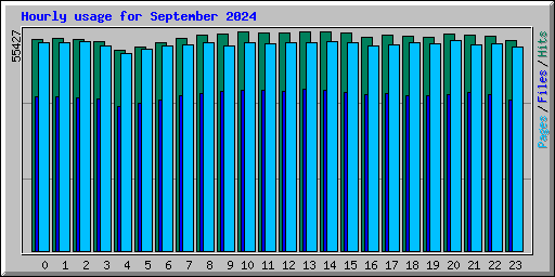 Hourly usage for September 2024