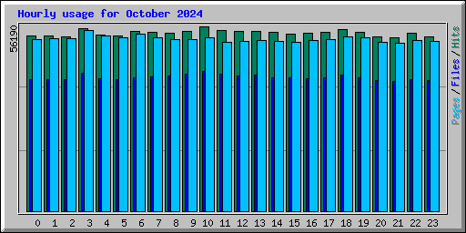 Hourly usage for October 2024